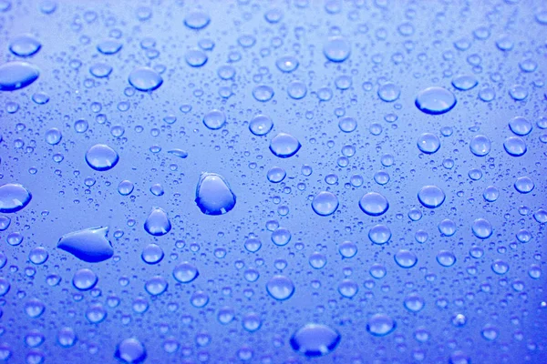 Water Drops background with big and small drops — Stock Photo, Image