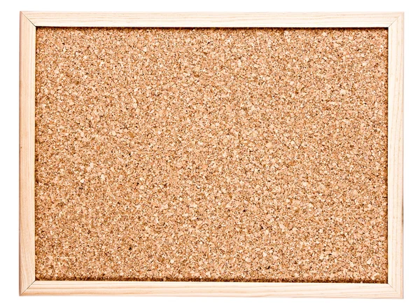 Corkboard isolated on white — Stock Photo, Image