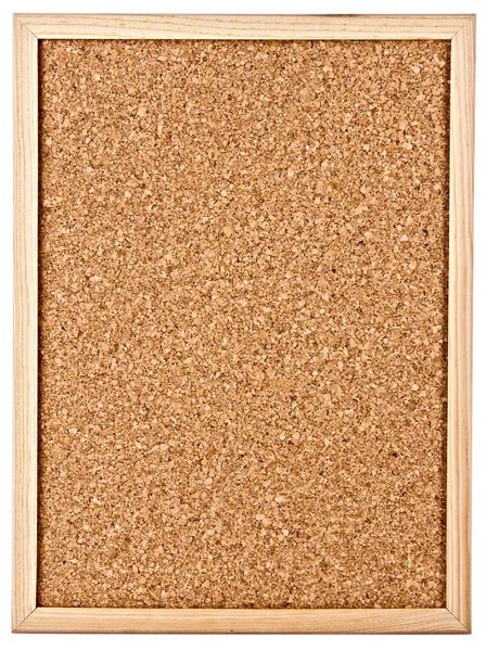 Corkboard isolado em branco — Fotografia de Stock