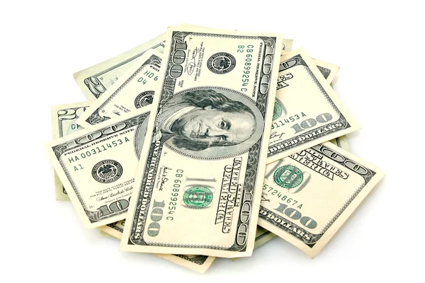 Dolar amerika terisolasi pada putih — Stok Foto