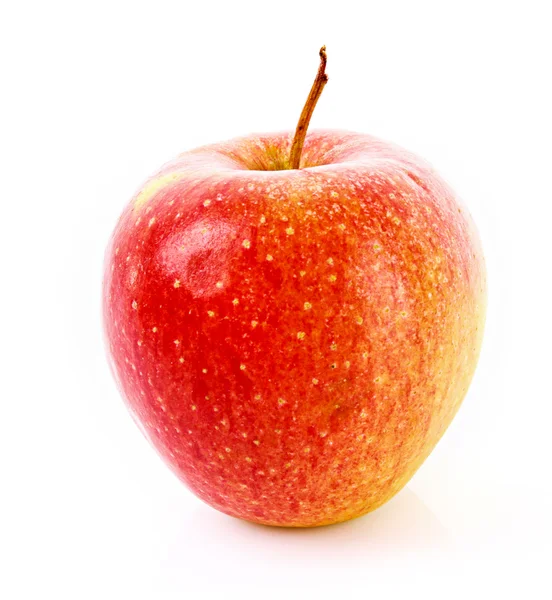 Fehér alapon izolált vörös alma — Stock Fotó