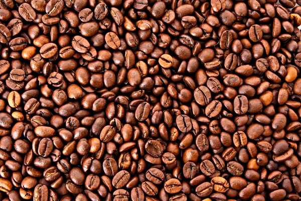 Achtergrond koffiebonen — Stockfoto