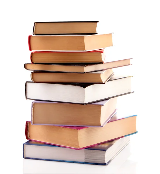 Hard cover books isolated on white — Stock Photo, Image
