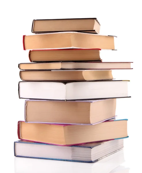 Hard cover books isolated on white — Stock Photo, Image