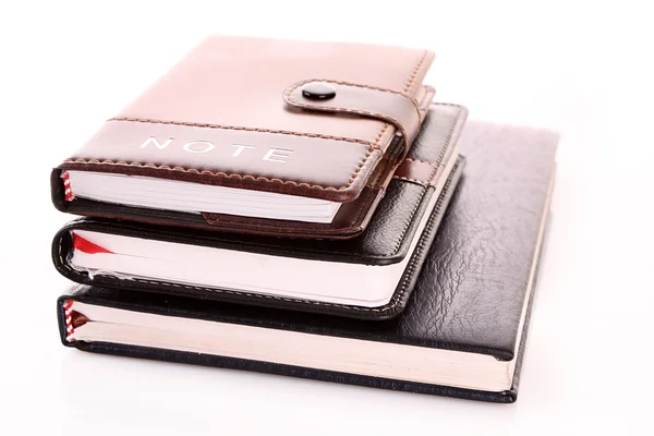 Tři notebooky izolovaných na bílém — Stock fotografie