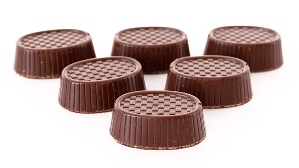 Chocolate aislado en blanco — Foto de Stock