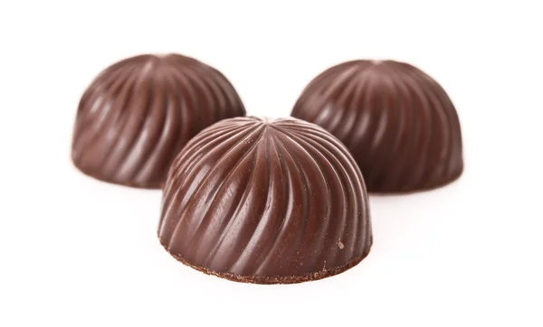 Chocolate isolado em branco — Fotografia de Stock