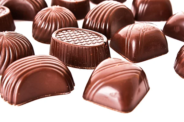 Čokoláda izolovaná na bílém — Stock fotografie