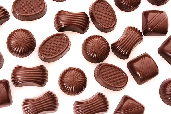 Chocolate isolated on white — Stock Photo, Image