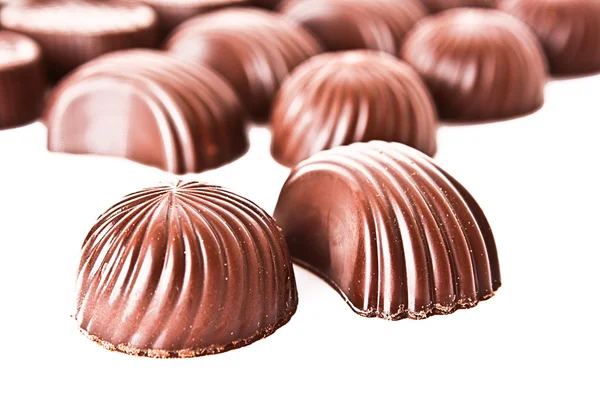 Csokoládé izolált fehér — Stock Fotó