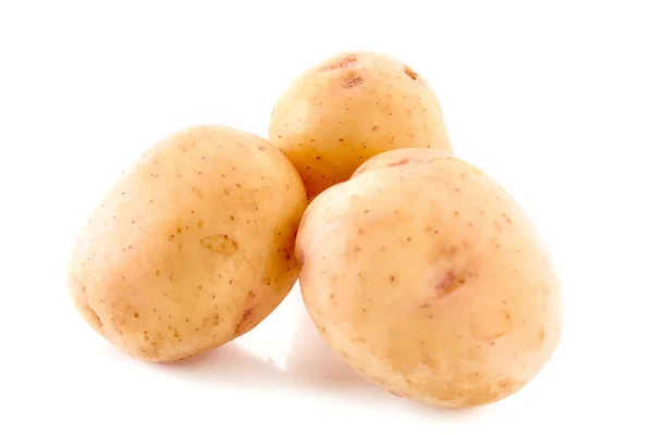 在白色上隔离的土豆 — 图库照片