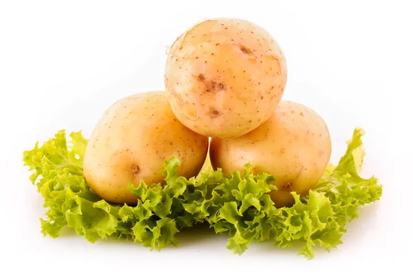 Potatoes isolated on white — Stock Photo, Image