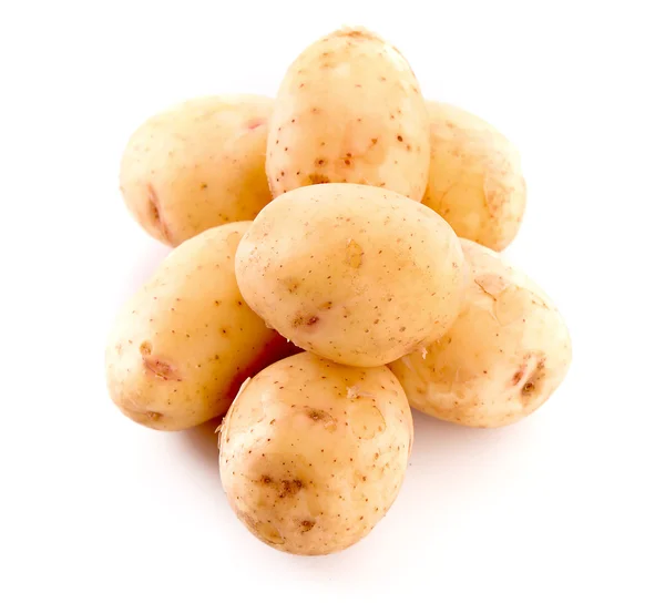 Paar aardappelen geïsoleerd op wit — Stockfoto