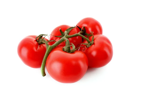 Few tomatoes isolated on white — Stock Photo, Image