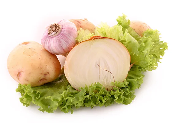 Деякі овочі ізольовані на білому — стокове фото