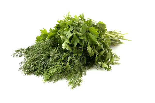 Green parsley isolated on white — Stock Photo, Image