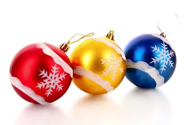 Christmas balls isolated on white — Stock Photo, Image