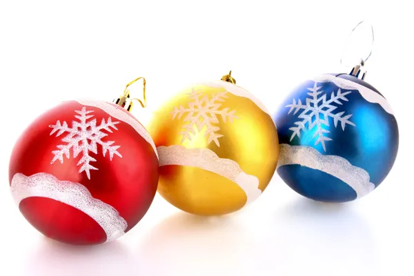 Christmas balls isolated on white — Stock Photo, Image