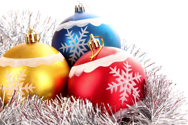 Noel topları parlak dekorasyonu — Stok fotoğraf