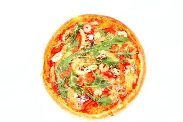 Pizza izolált fehér — Stock Fotó