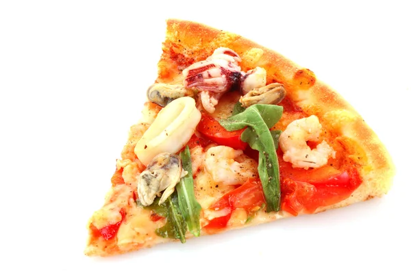 Ízletes olasz pizza szelet — Stock Fotó