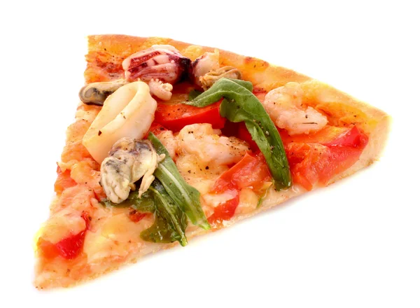 Φέτα νόστιμη ιταλική πίτσα — Φωτογραφία Αρχείου