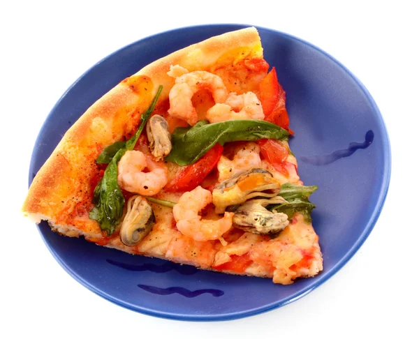 맛 있는 이탈리아 피자 조각 — 스톡 사진