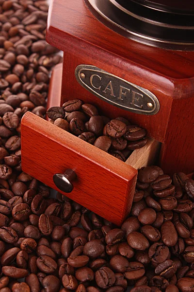 コーヒー グラインダーのクローズ アップ — ストック写真