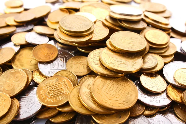 Många mynt bakgrund — Stockfoto