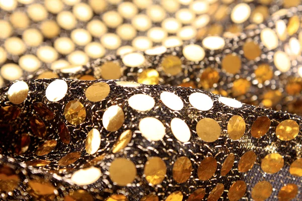 Golden cloth closeup — Stock Photo, Image