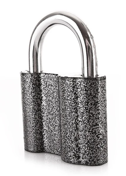 Metal lock isolated on white — Stock Photo, Image