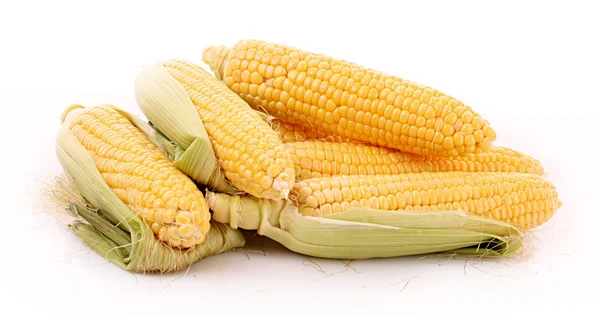 Few corn isolated on white — Stock Photo, Image