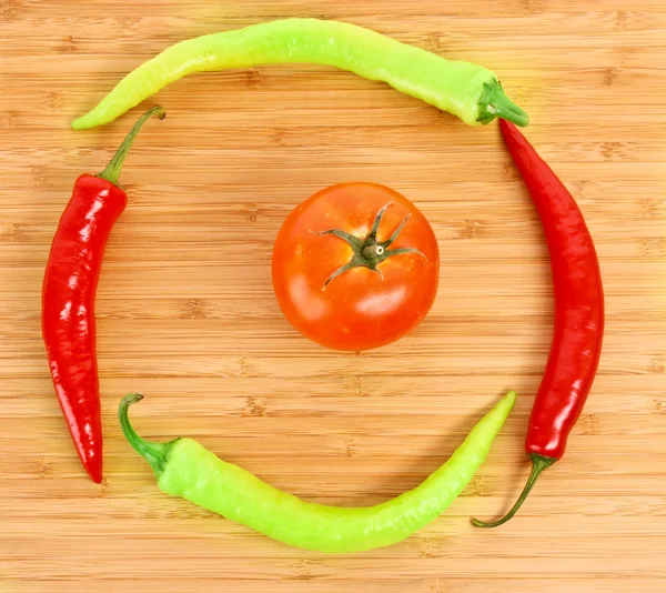 stock image Peppers and tomato