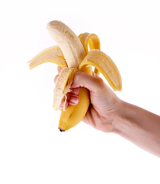 Banana isolated on white — Stock Photo, Image