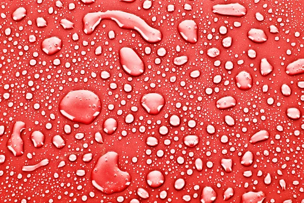 红色水滴背景 — 图库照片