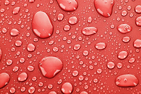 Acqua rossa gocce di sfondo — Foto Stock