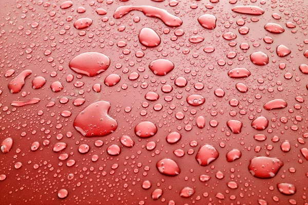 Rote Wassertropfen Hintergrund — Stockfoto