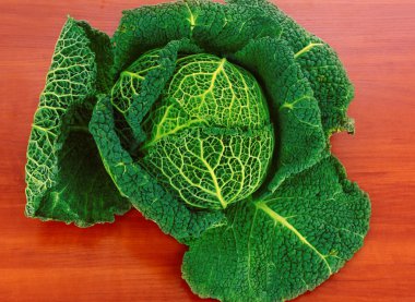 ahşap doku Savoy lahana