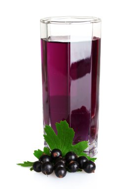 Fresh currants and juice clipart