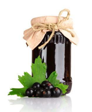 Jam and black currant clipart