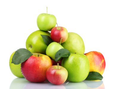 Grup olgun taze elma