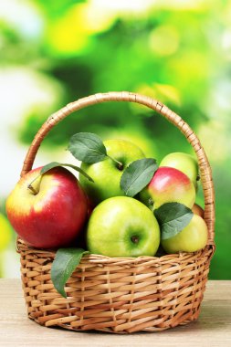 Healthy ripe apples