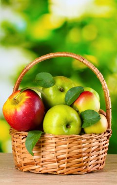 Healthy ripe apples