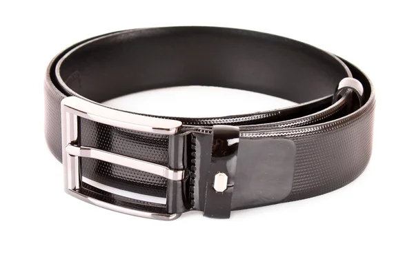 Man's belt isolated on white — Stock Photo, Image