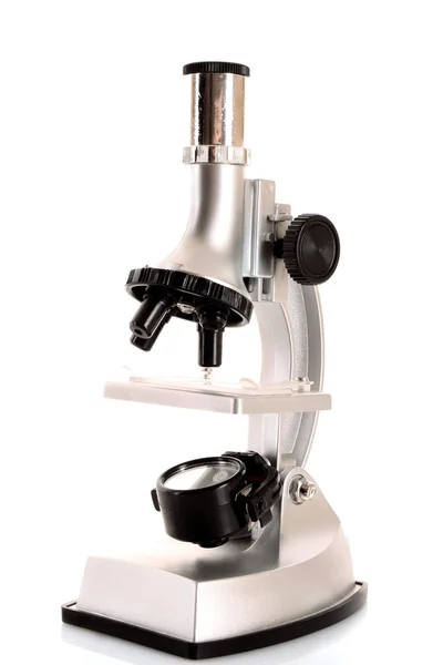 Microscopio médico aislado en el blanco — Foto de Stock