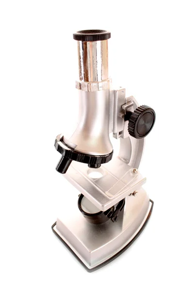 Microscópio médico isolado no branco — Fotografia de Stock