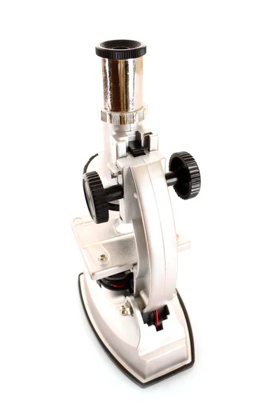 Microscopio médico aislado en el blanco —  Fotos de Stock