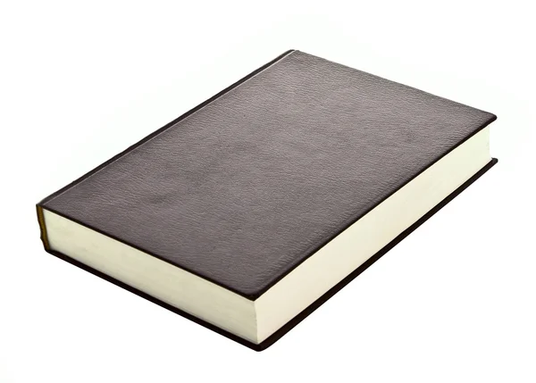 Livro de capa dura isolado em branco — Fotografia de Stock