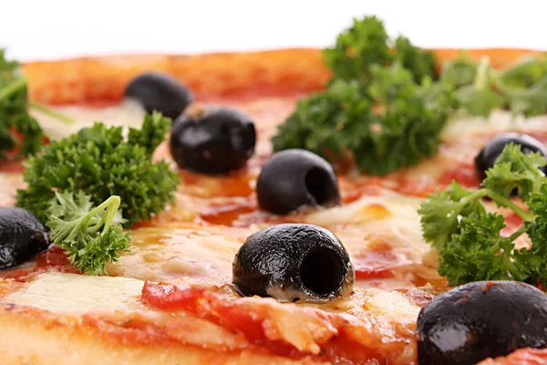Pizza with olives — Stock Photo, Image