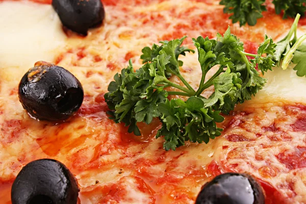 Zeytin tatlı pizza — Stok fotoğraf